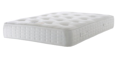 Albany Double Panel Metal Gold Strip Headboard Divan Bed Base with Mattress Options-Divan Bed-Chic Concept