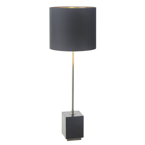 Carmel Antique Brass Finish with Black Marble Base Table Lamp-Table Lamp-Chic Concept