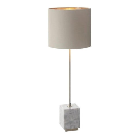 Sintra Antique Brass Finish White Marble Base Table Lamp-Table Lamp-Chic Concept