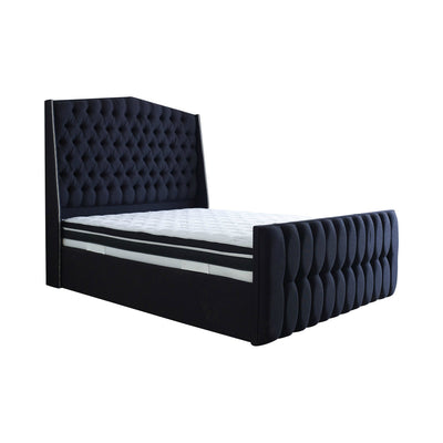 Richmond Wing Back Bespoke Sleigh Bed-Bed-Chic Concept