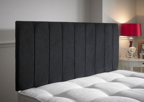 Vertical Panels Fabric Upholstered Bespoke Low Headboard-Low Headboard-Chic Concept