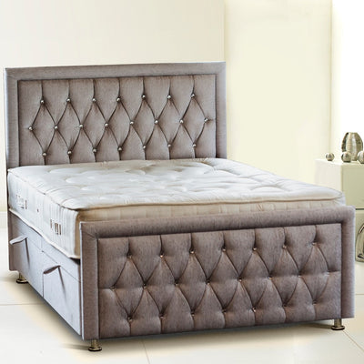 Rozzini Chesterfield Border Bespoke Ottoman Bed-Bed-Chic Concept