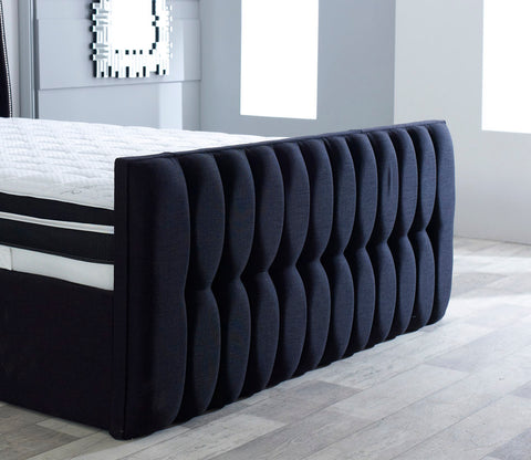 Richmond Wing Back Bespoke Sleigh Bed-Bed-Chic Concept