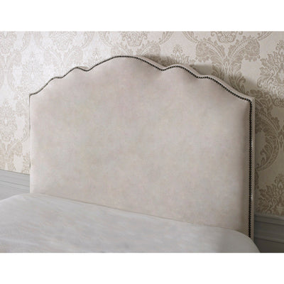 Amelia Bespoke Plain Curved Tall Headboard Divan Bed Base with Mattress Options-Divan Bed-Chic Concept