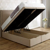 New Bespoke Maurise Double Studded Chrome Headboard Divan Ottoman Storage Bed-Bed-Chic Concept