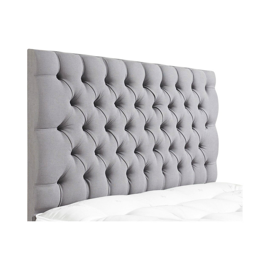 CHESTERFIELD CHENILLE HEADBOARD 24 BED HEAD - KINGSIZE, DOUBLE, SINGLE