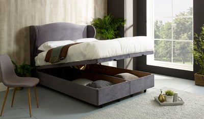 New Plain Design Wing Bespoke Ottoman Bed-Bed-Chic Concept