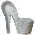 Bespoke Crushed Velvet Stiletto Shoe Chair-Shoe Chair-Chic Concept