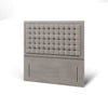 Hudson Small Cubic Buttoned Border Headboard Divan Bed Base with Mattress Options-Divan Bed-Chic Concept
