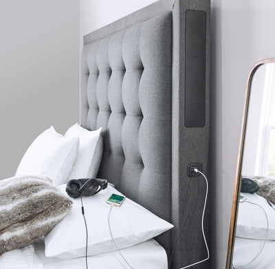 Titan TV Bed Berwick Grey-TV Bed-Chic Concept