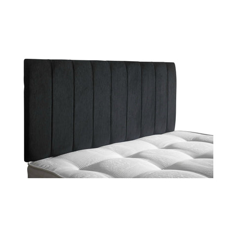 Vertical Panels Fabric Upholstered Bespoke Low Headboard-Low Headboard-Chic Concept