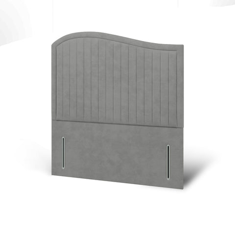 Wave Vertical Lines Border Headboard Divan Bed Base with Mattress Options-Divan Bed-Chic Concept