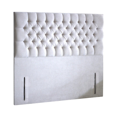 Savoy Chesterfield Buttoned Fabric Upholstered Bespoke Tall Floor Standing Headboard-Tall Floor Standing Headboard-Chic Concept