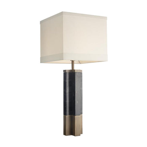 Cole Marble Antique Brass Table Lamp-Table Lamp-Chic Concept