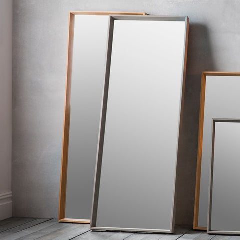 Comet Leaner Modern Wooden Frame Grey Mirror-Full Length Mirror-Chic Concept