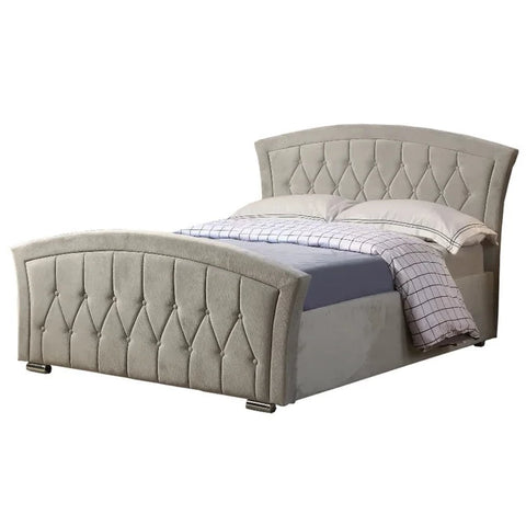 Curved Border Chesterfield Sleigh Bed-Sleigh Bed-Chic Concept