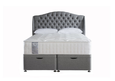 New Winged Top Curve Chesterfield Button Ottoman Bed-Bed-Chic Concept