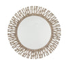 Adel Round Champagne Silver Leaf Wall Mirror-Round Mirror-Chic Concept