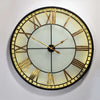 Black and Gold Back Lit Glass "Westminster" Wall Clock-Accessories-Chic Concept