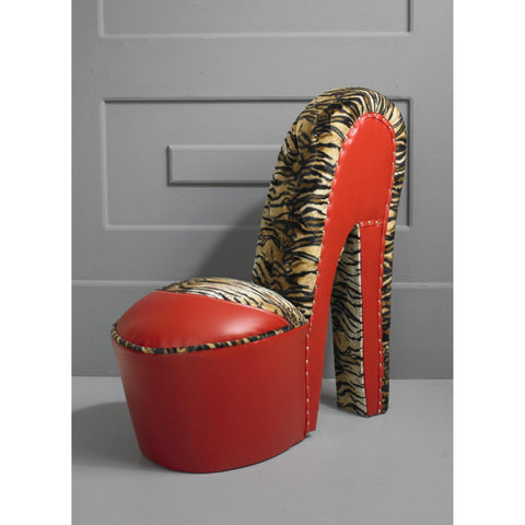 Design Your Own - Animal Print / Faux Leather Bespoke Stiletto Shoe Chair-Shoe Chair-Chic Concept