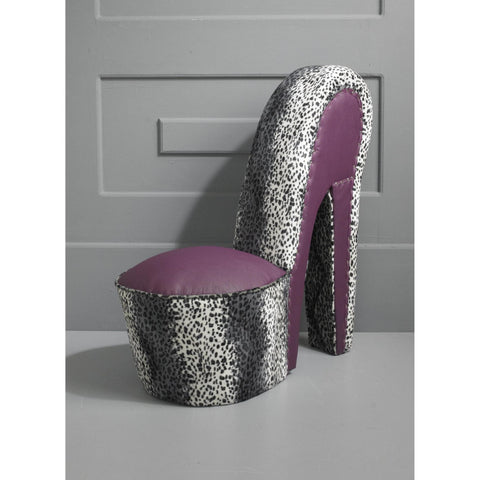 Design Your Own - Animal Print / Faux Leather Bespoke Stiletto Shoe Chair-Shoe Chair-Chic Concept
