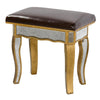 Vintage Venezia Antique Gold Dressing Table Stool-Dressing Table Stool-Chic Concept