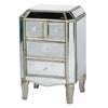 Vintage Venezia Antique Silver Mirrored Cabinet-Mirrored Furniture-Chic Concept