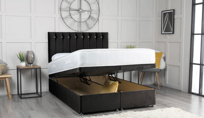 New Vertigo Panel Diamond Divan Ottoman Storage Bed-Bed-Chic Concept