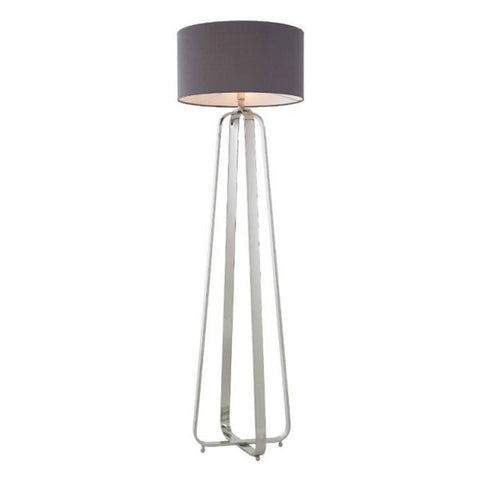 Victoria Nickel Floor Lamp-Floor Lamp-Chic Concept
