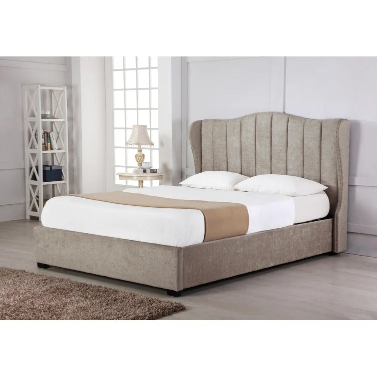 Curved sleigh clearance bed